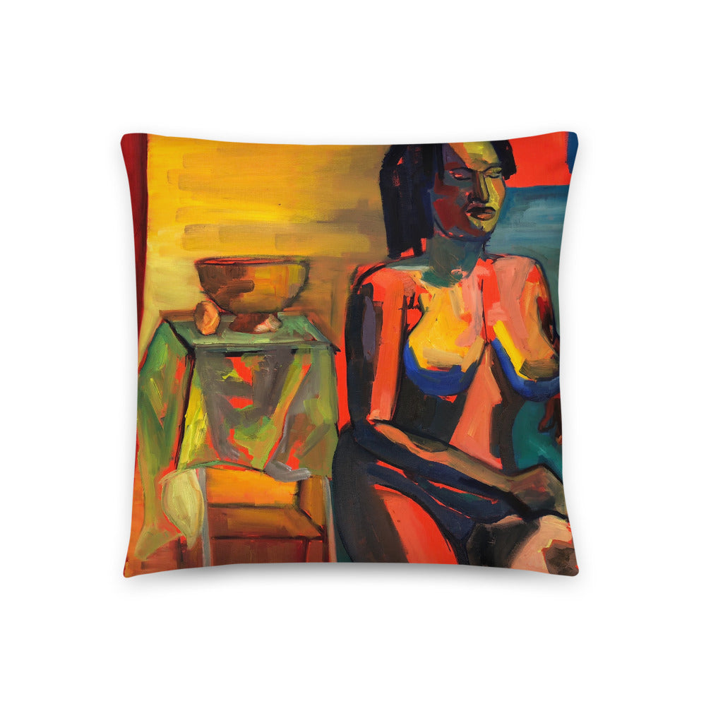 AS SHE WAITS Pillow - ParrisPieces