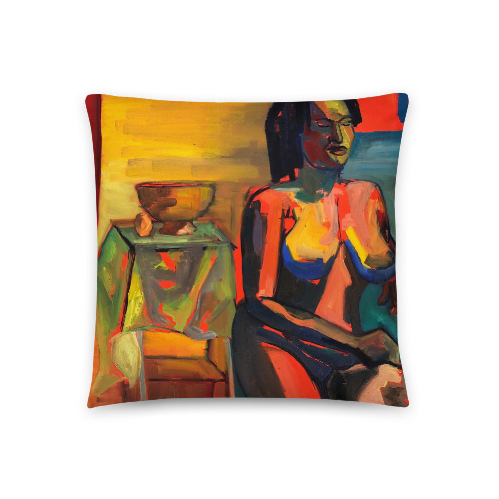 AS SHE WAITS Pillow - ParrisPieces