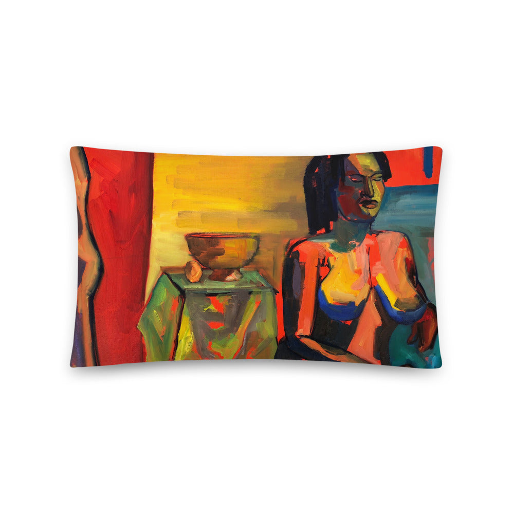 AS SHE WAITS Pillow - ParrisPieces