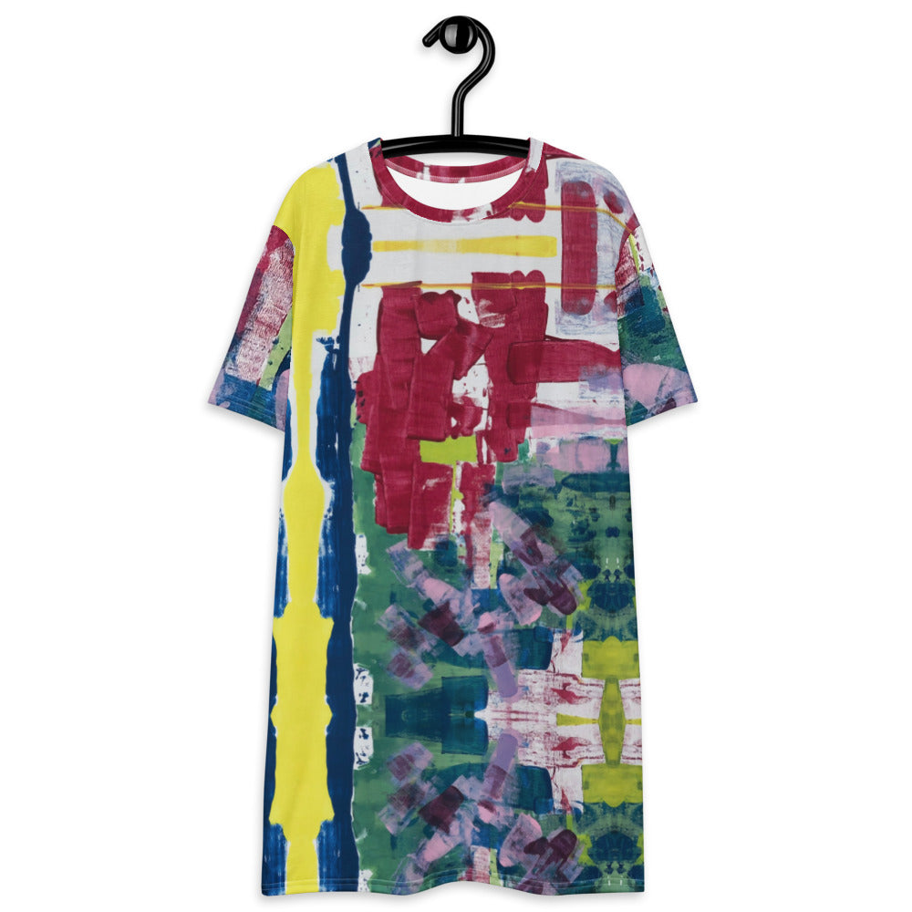 RED STRIPE T-Shirt Dress - ParrisPieces