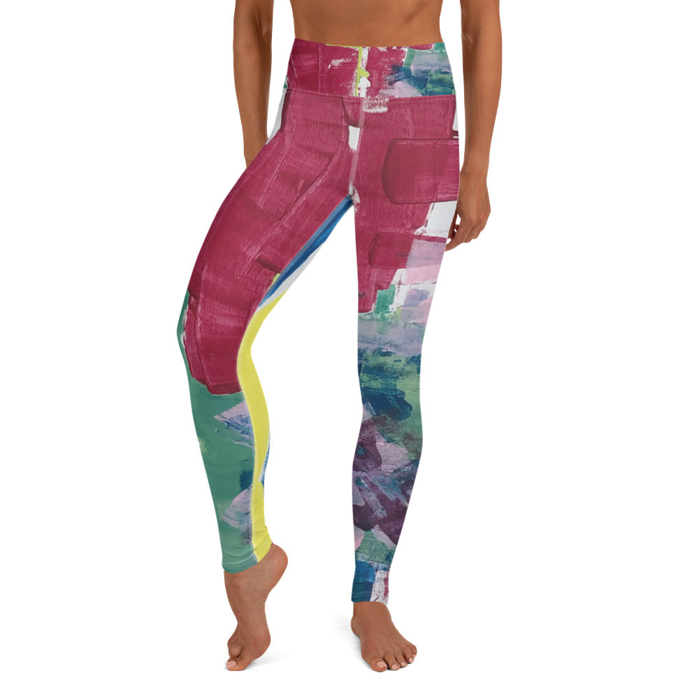 RED STRIPE Yoga Leggings - ParrisPieces