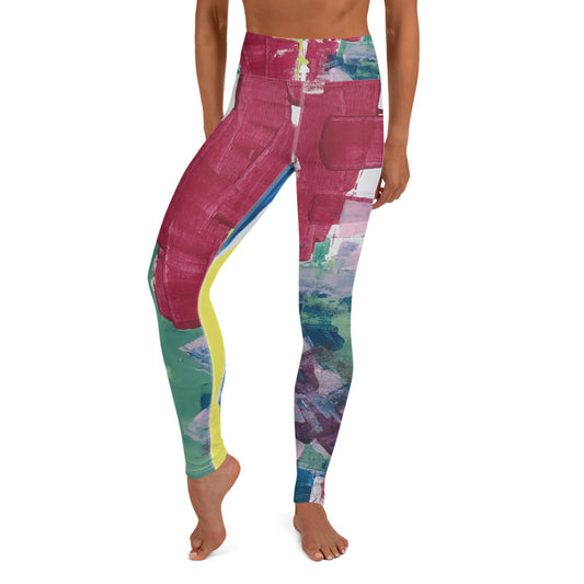 RED STRIPE Yoga Leggings - ParrisPieces