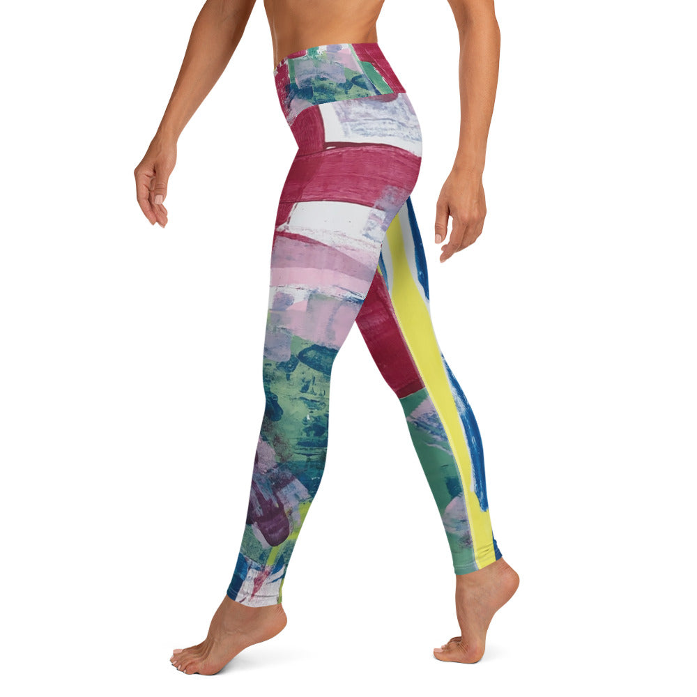 RED STRIPE Yoga Leggings - ParrisPieces