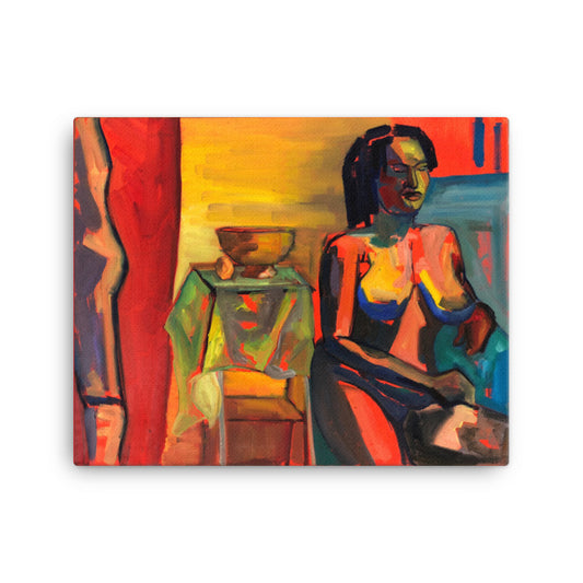 AS SHE WAITS Canvas - ParrisPieces