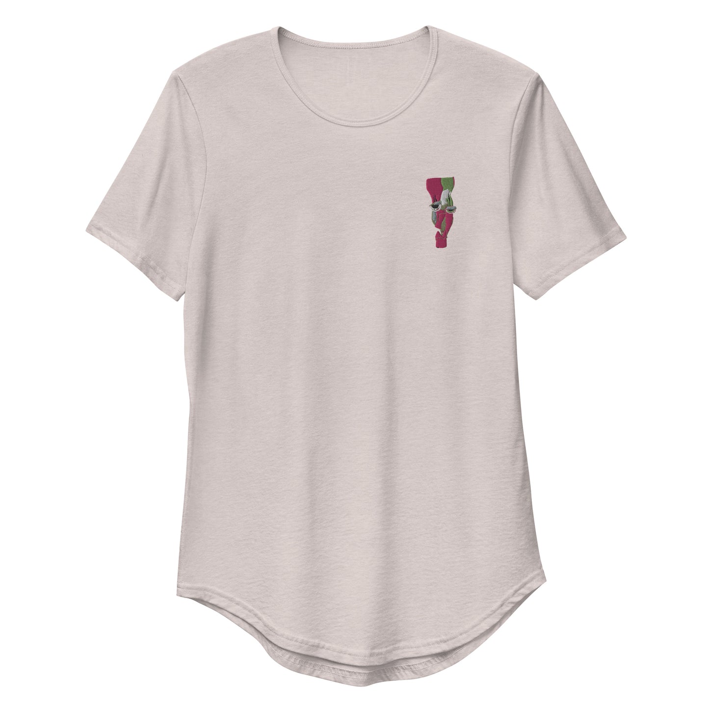 CROCKED Embroidered Curved T-Shirt - ParrisPieces