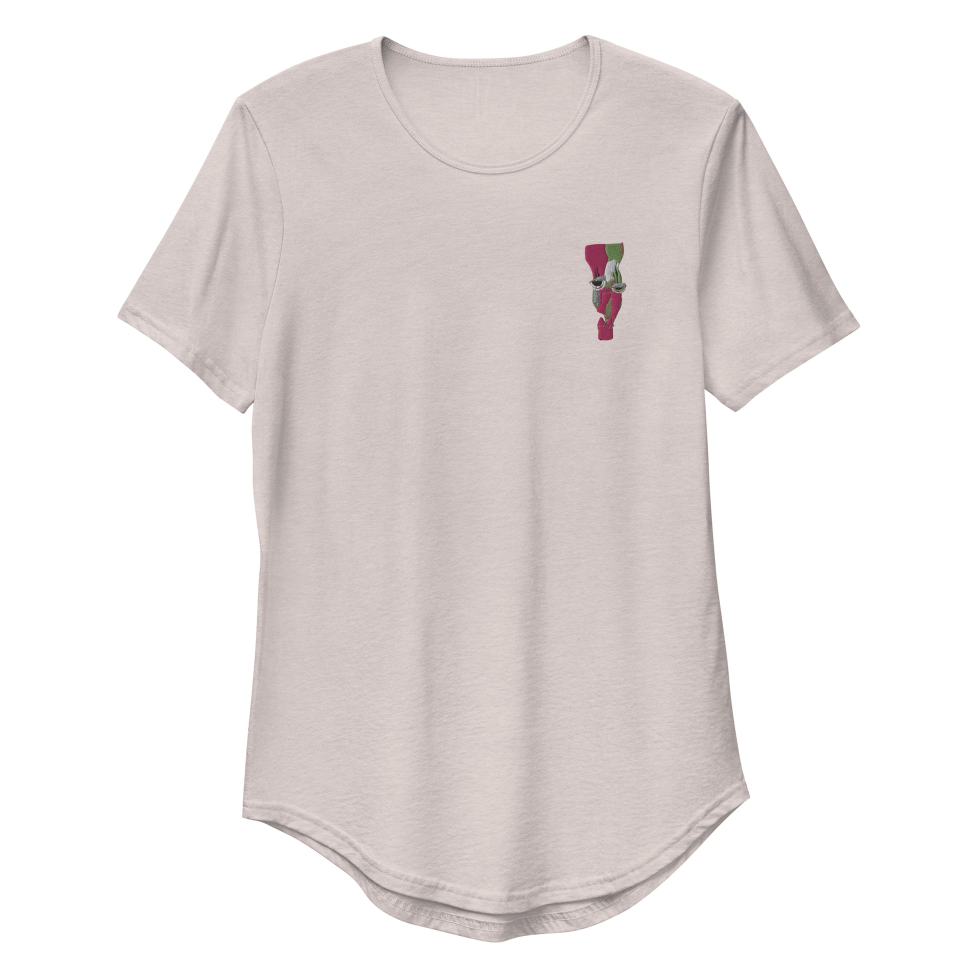 CROCKED Embroidered Curved T-Shirt - ParrisPieces