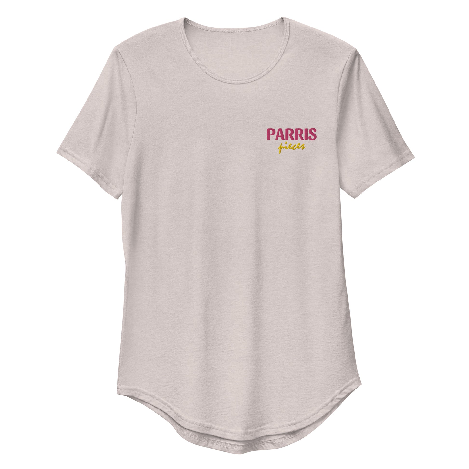 PARRISPIECES Embroidered Curved T-Shirt - ParrisPieces