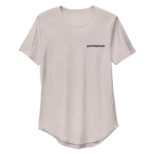 PARRISPIECES Embroidered Curved T-Shirt - ParrisPieces