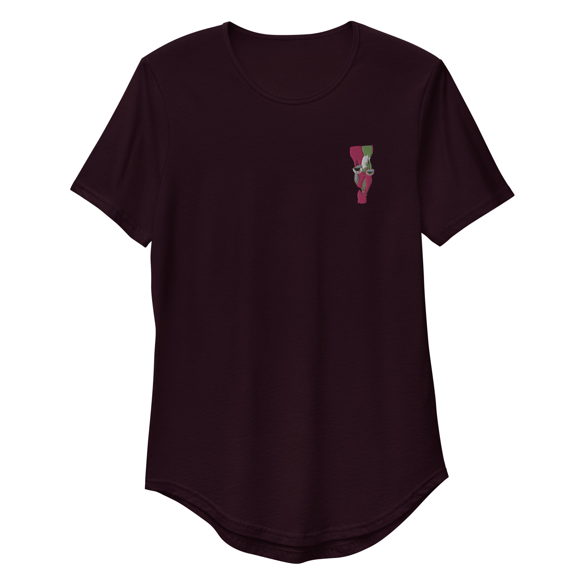 CROCKED Embroidered Curved T-Shirt - ParrisPieces