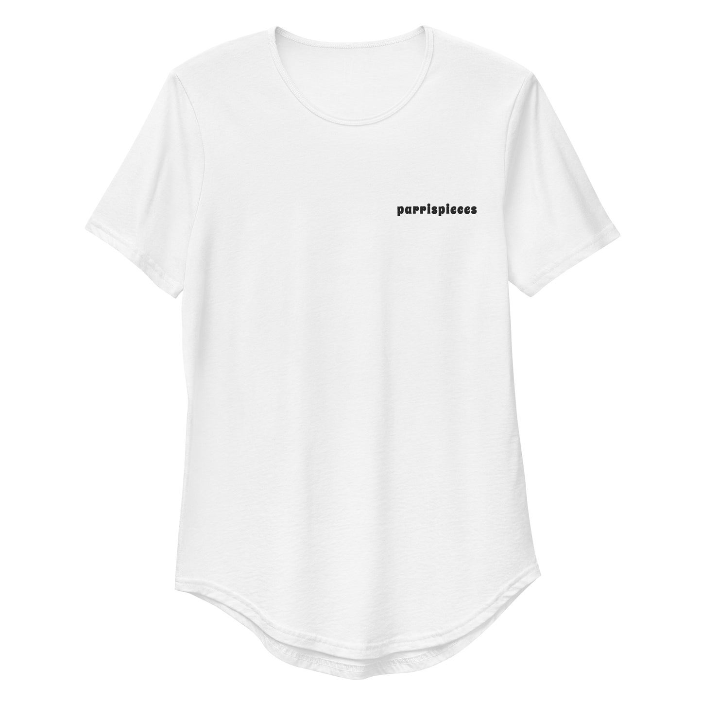 PARRISPIECES Embroidered Curved T-Shirt - ParrisPieces