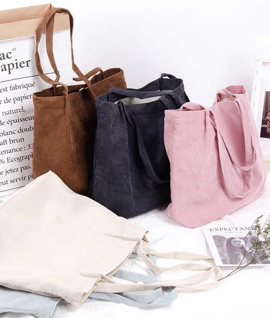 Corduroy Tote Bag - ParrisPieces