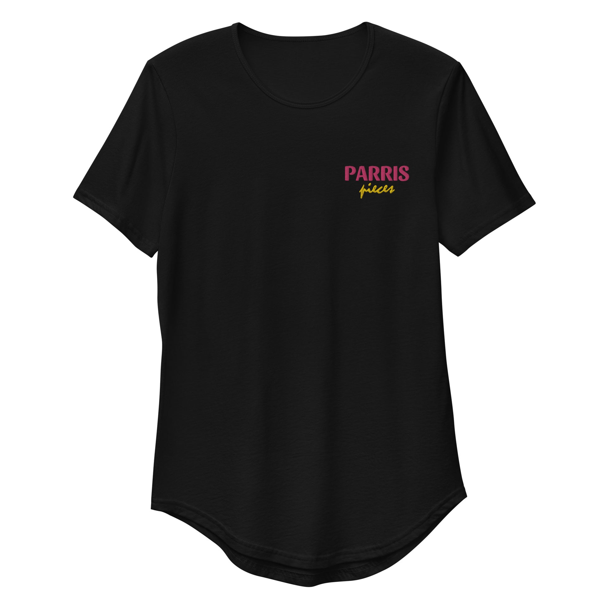 PARRISPIECES Embroidered Curved T-Shirt - ParrisPieces