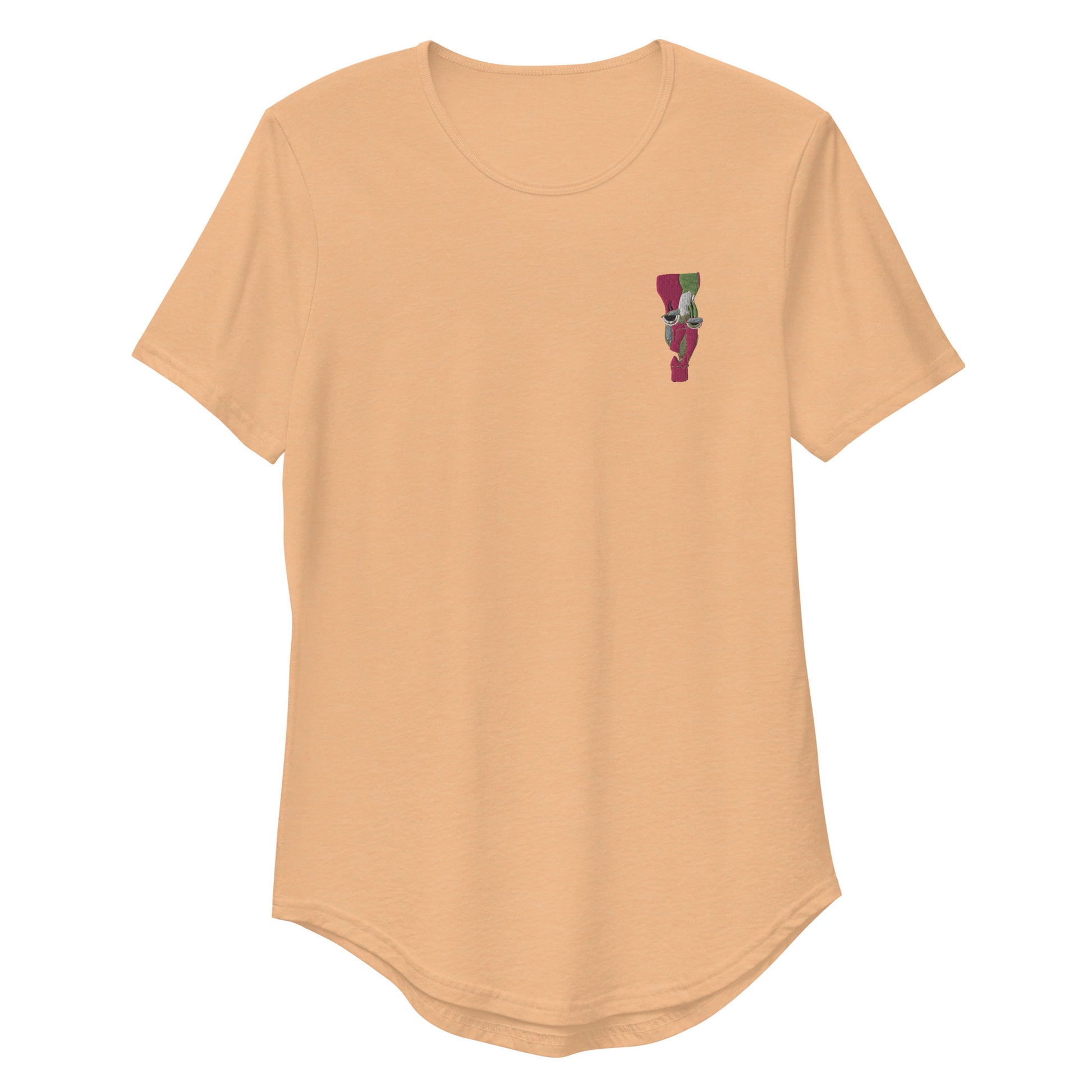 CROCKED Embroidered Curved T-Shirt - ParrisPieces